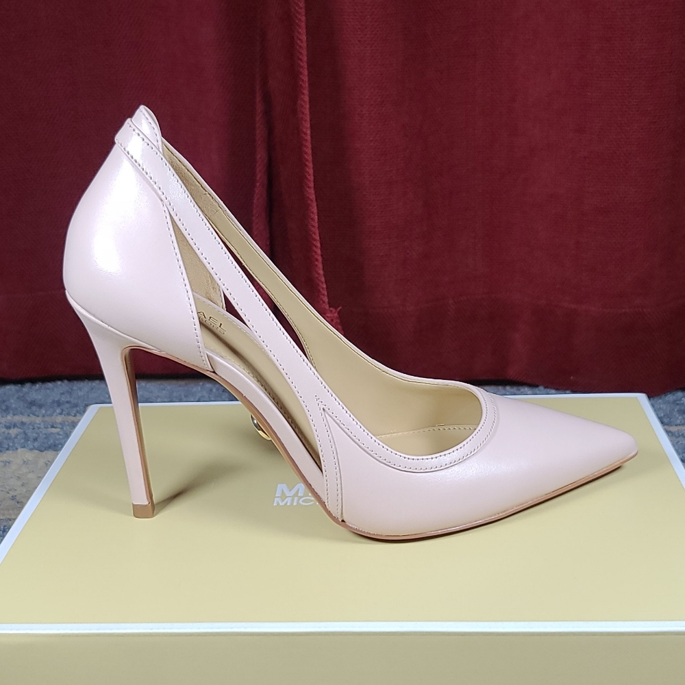 Michael Kors Nora Leather Pumps – Soft Pink, NWT (MSRP: $225)